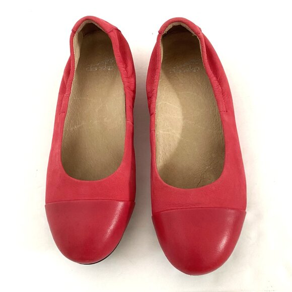 Dansko Red Flat Shoes - Picture 6 of 12